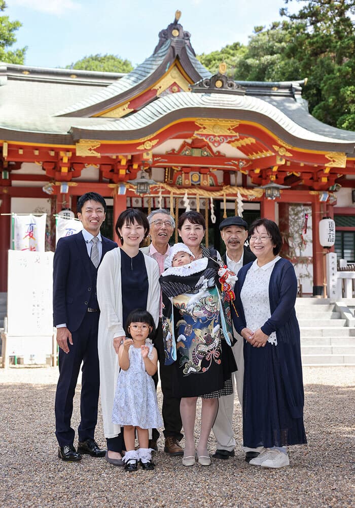 越木岩神社でお宮参り出張撮影