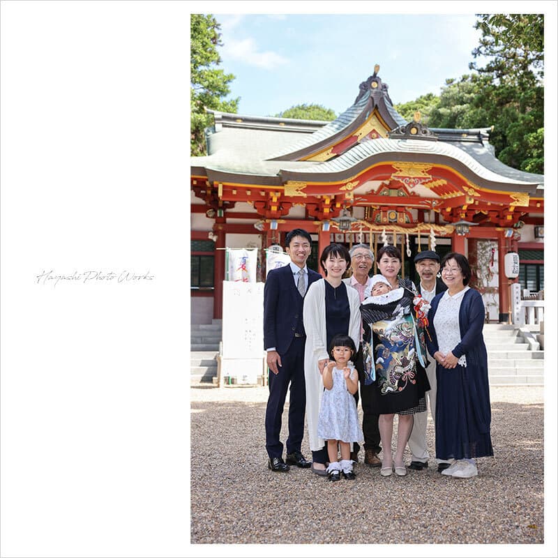 越木岩神社でお宮参り出張撮影