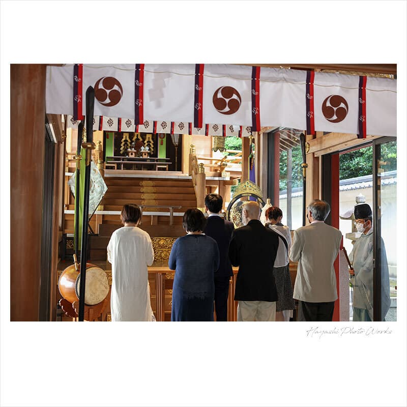 越木岩神社でお宮参り出張撮影