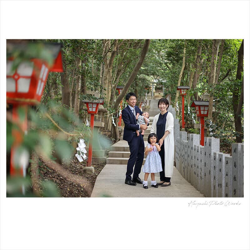 越木岩神社でお宮参り出張撮影