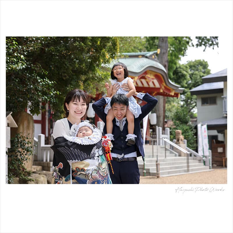 越木岩神社でお宮参り出張撮影