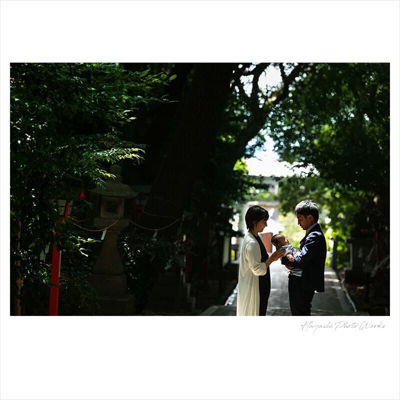 越木岩神社でお宮参り出張撮影