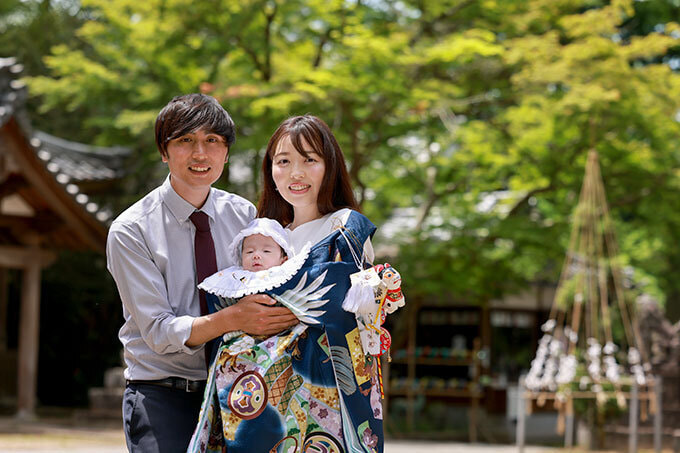 名張市の宇流冨志禰神社お宮参り撮影