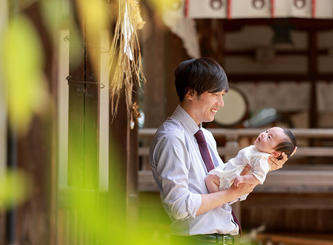 名張市の宇流冨志禰神社お宮参り撮影