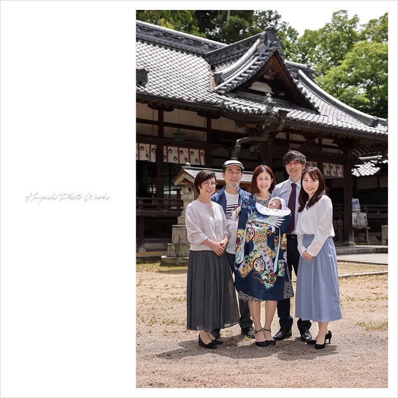 名張市の宇流冨志禰神社お宮参り出張撮影