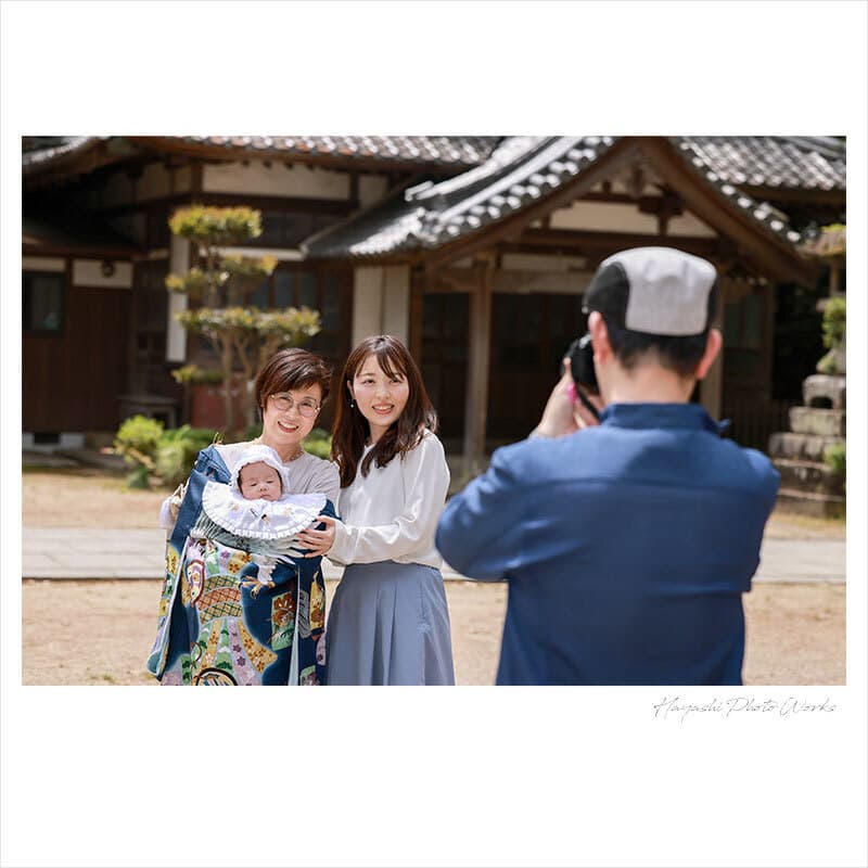 名張市の宇流冨志禰神社お宮参り出張撮影