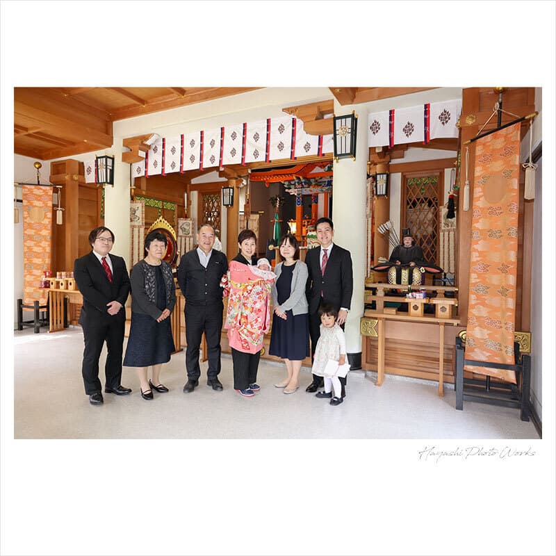 阿比太神社のお宮参り出張撮影
