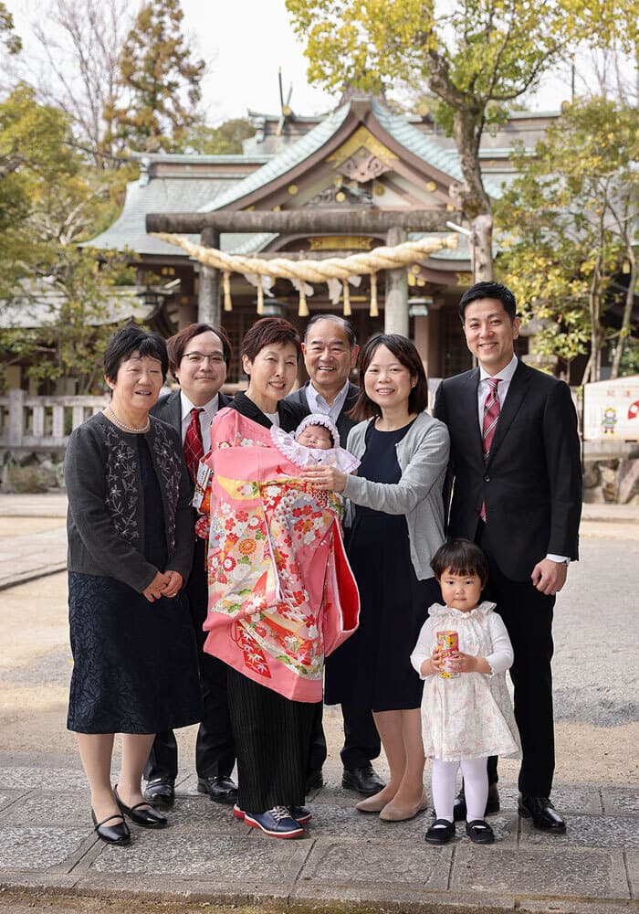 阿比太神社のお宮参り出張撮影