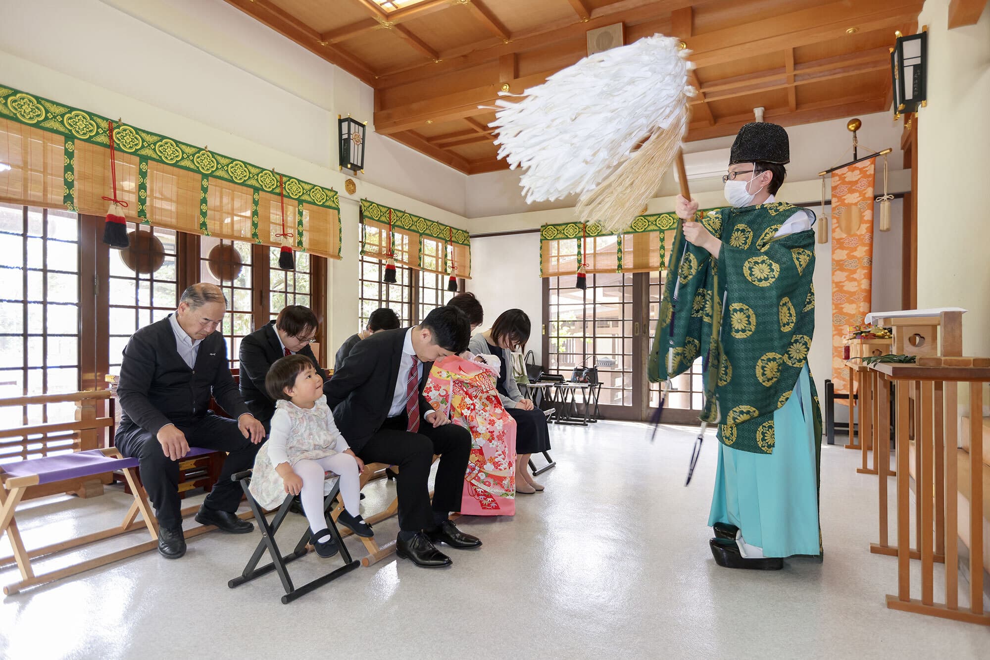 阿比太神社のお宮参り出張撮影