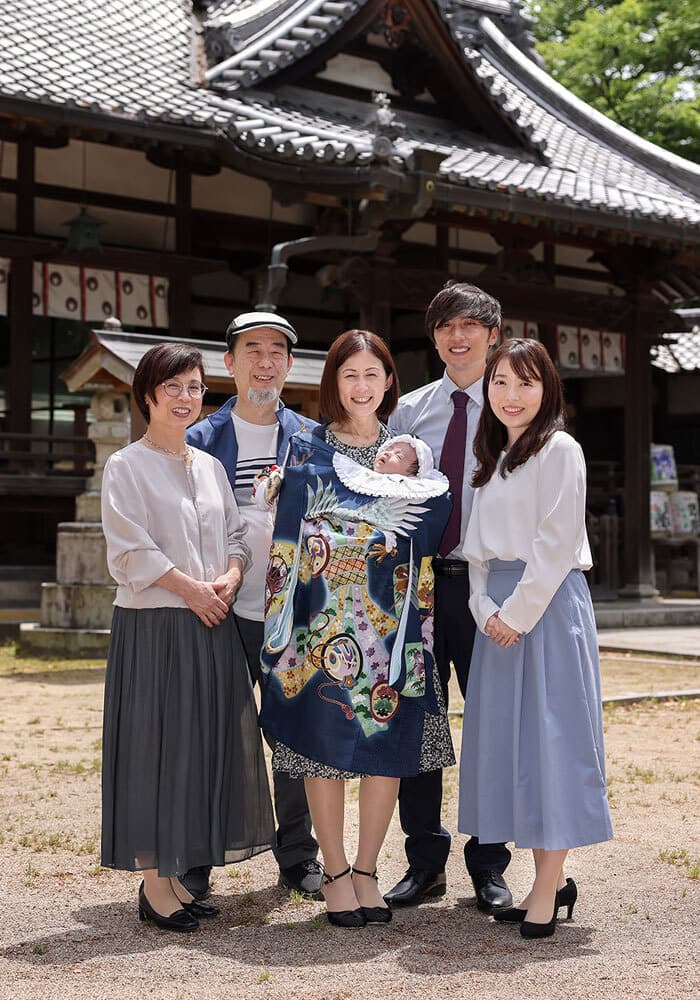 名張市の宇流冨志禰神社お宮参り撮影