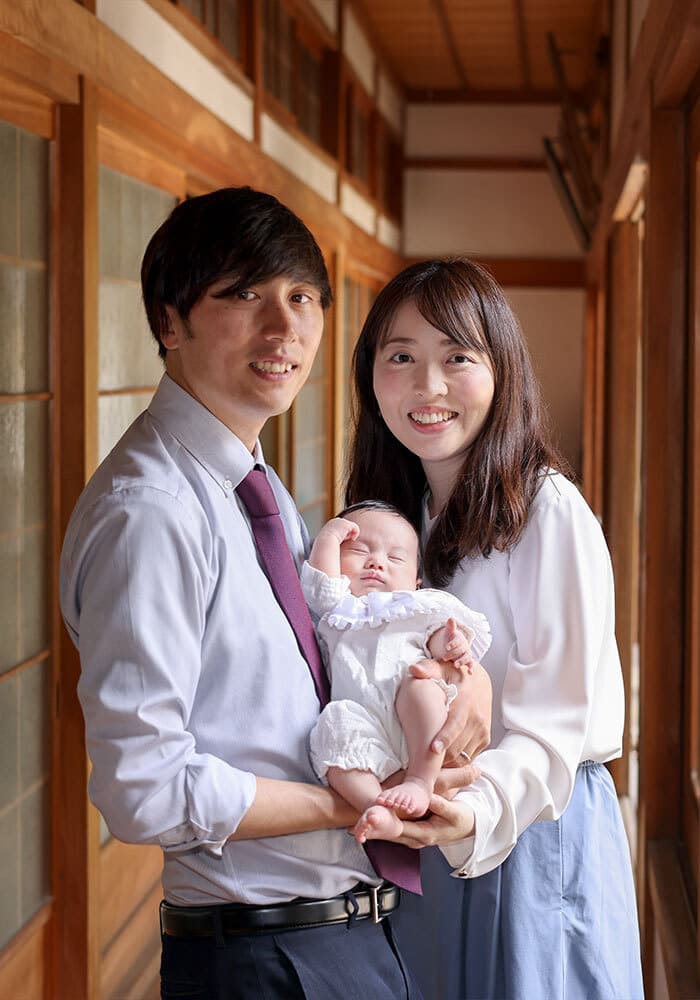 名張市の宇流冨志禰神社お宮参り撮影