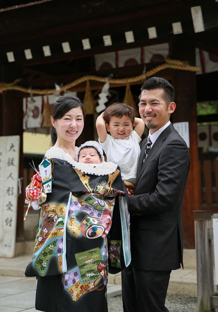 大鳥大社でお宮参り出張撮影