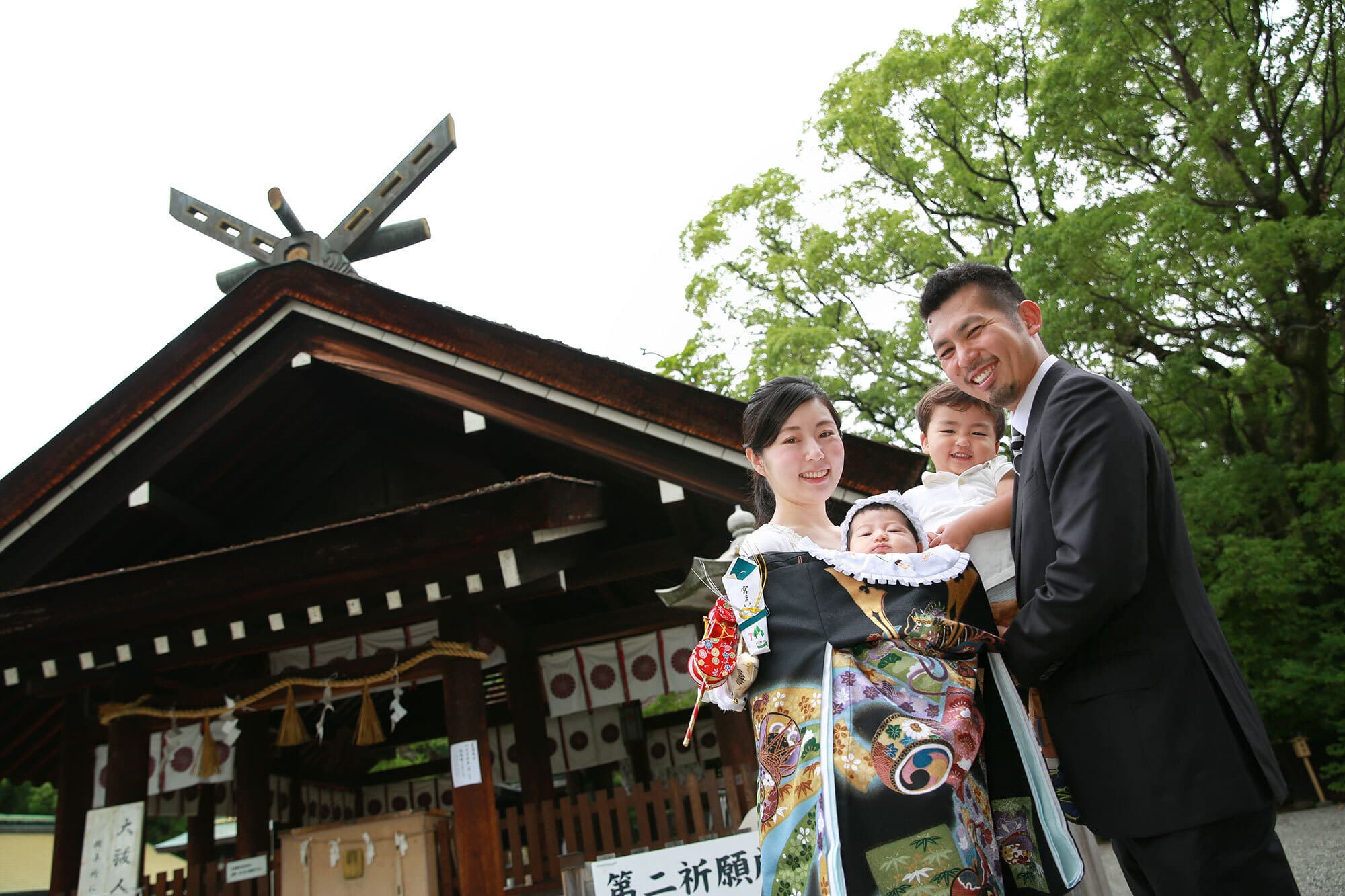 大鳥大社でお宮参り出張撮影
