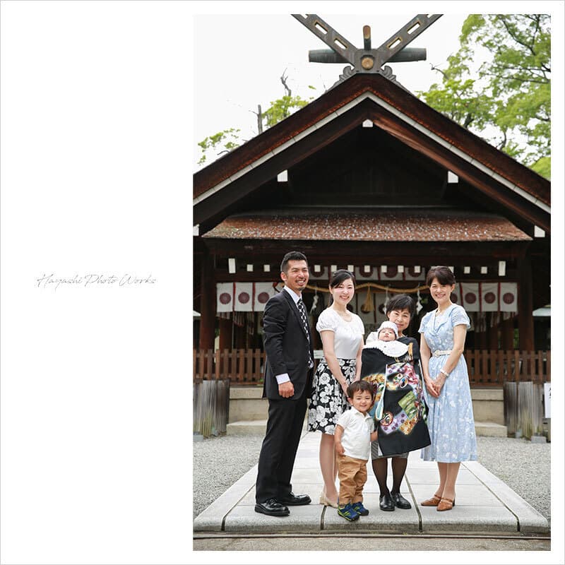 大鳥大社でお宮参り出張撮影