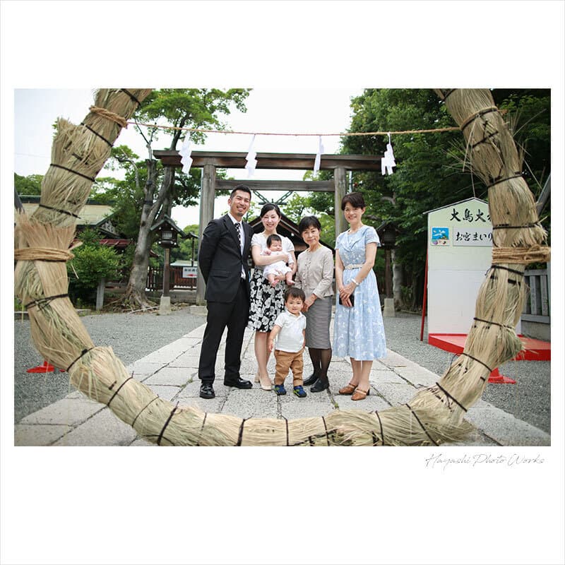 大鳥大社でお宮参り出張撮影