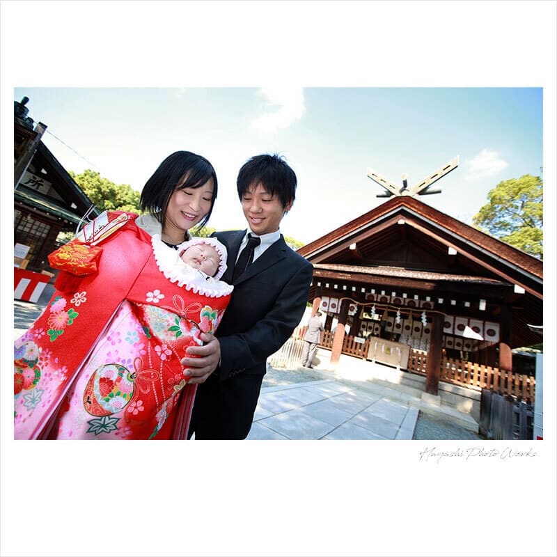 大鳥大社でお宮参り出張撮影