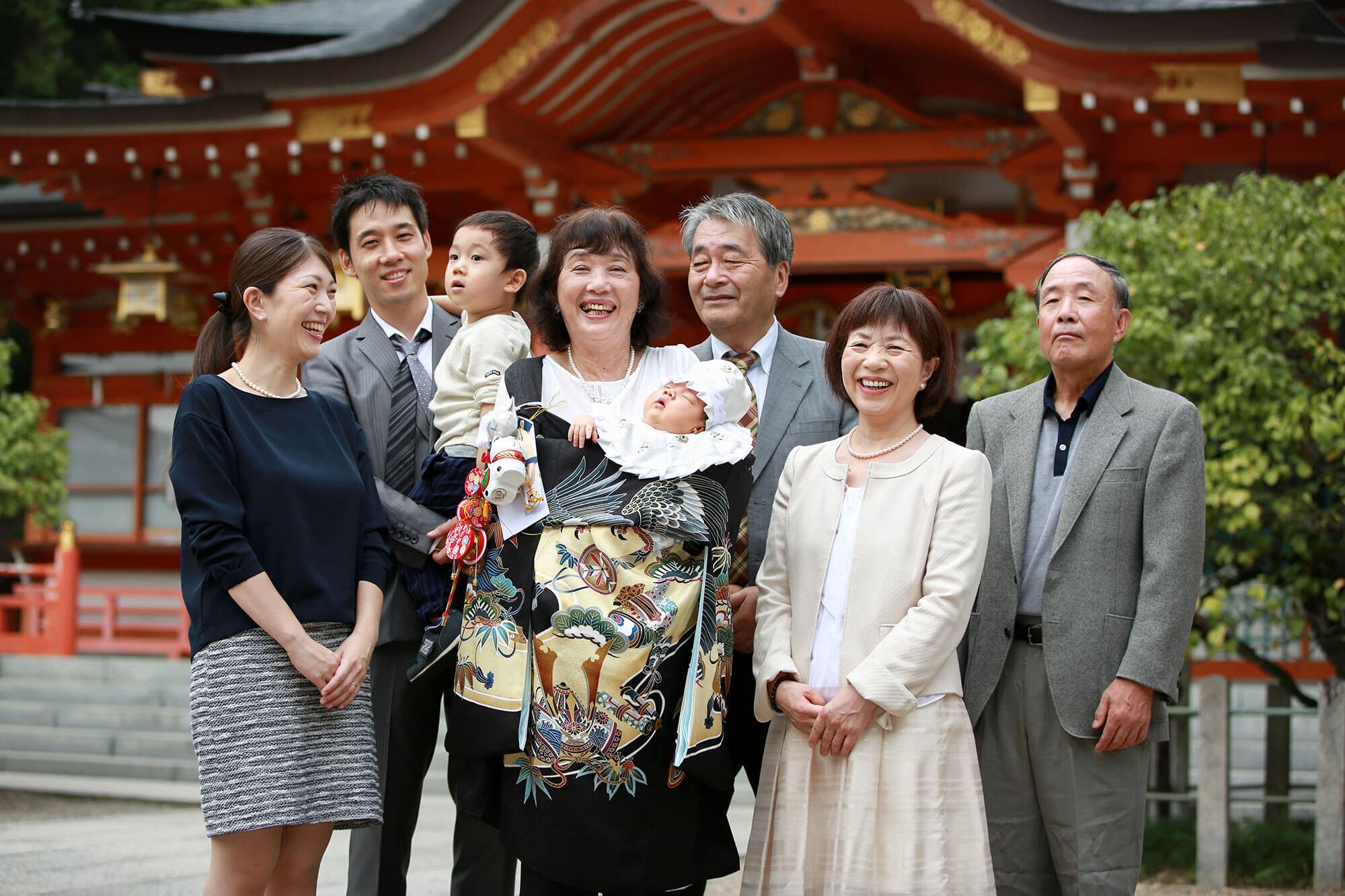 長岡天満宮お宮参り出張撮影