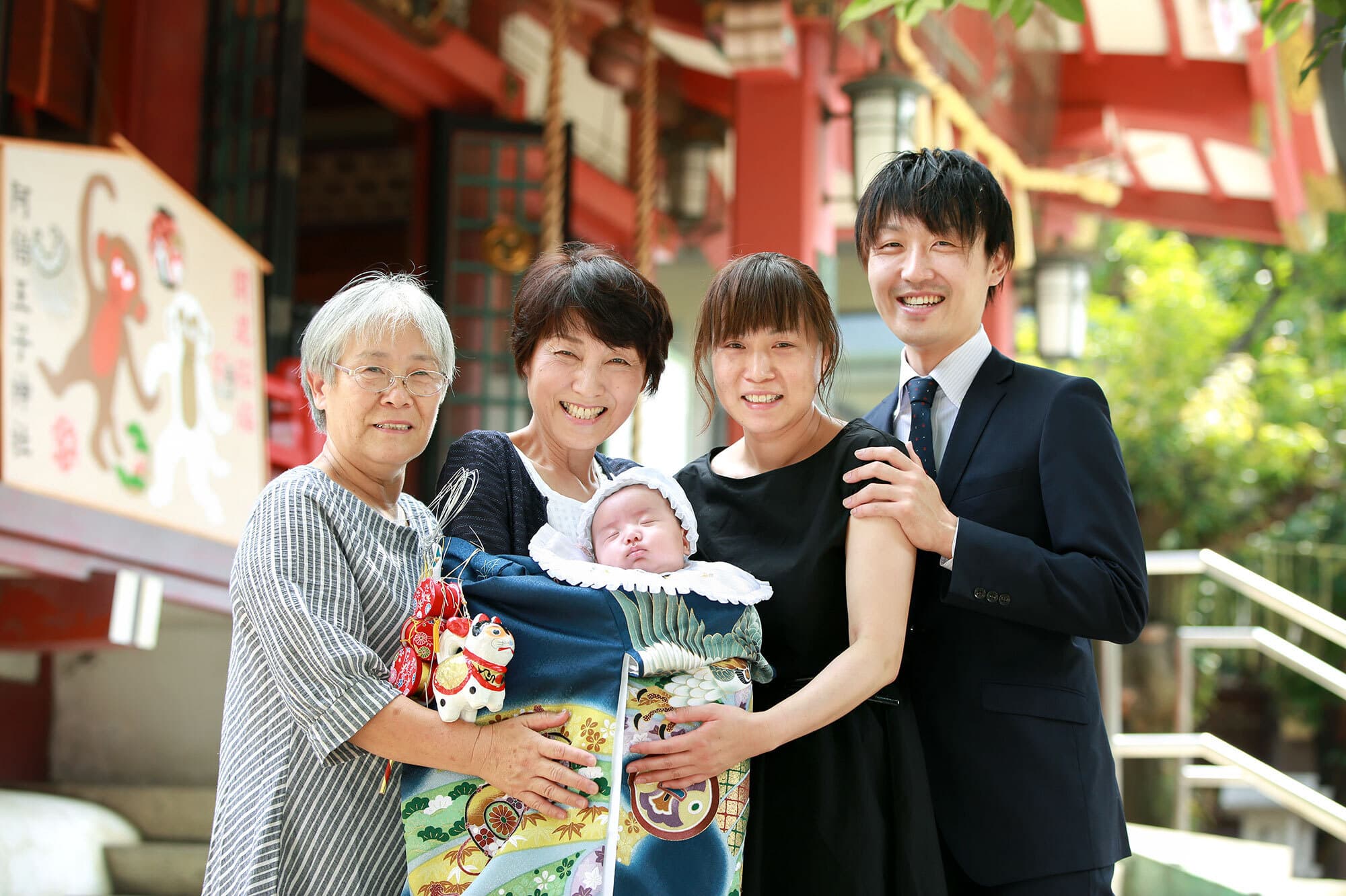 阿倍王子神社お宮参り出張撮影