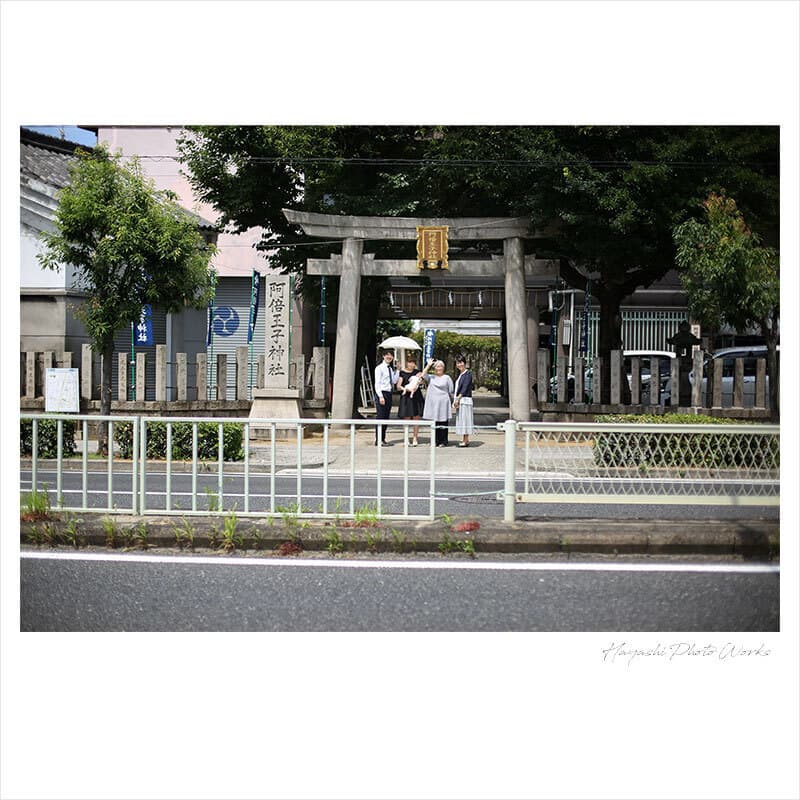 阿倍王子神社お宮参り出張撮影