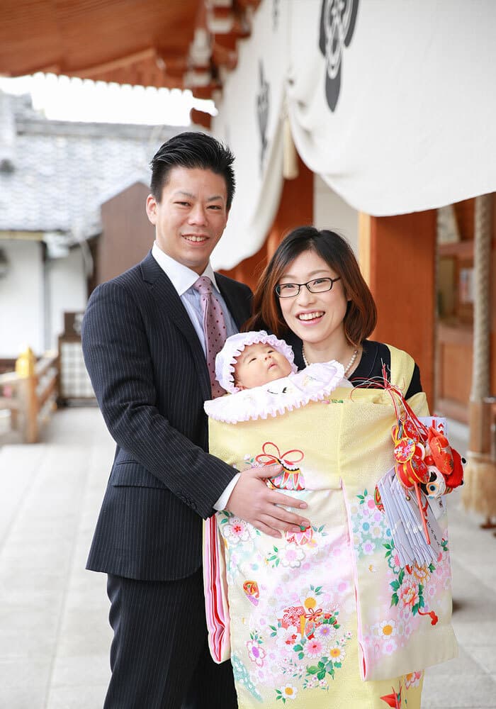 岸城神社お宮参り出張撮影
