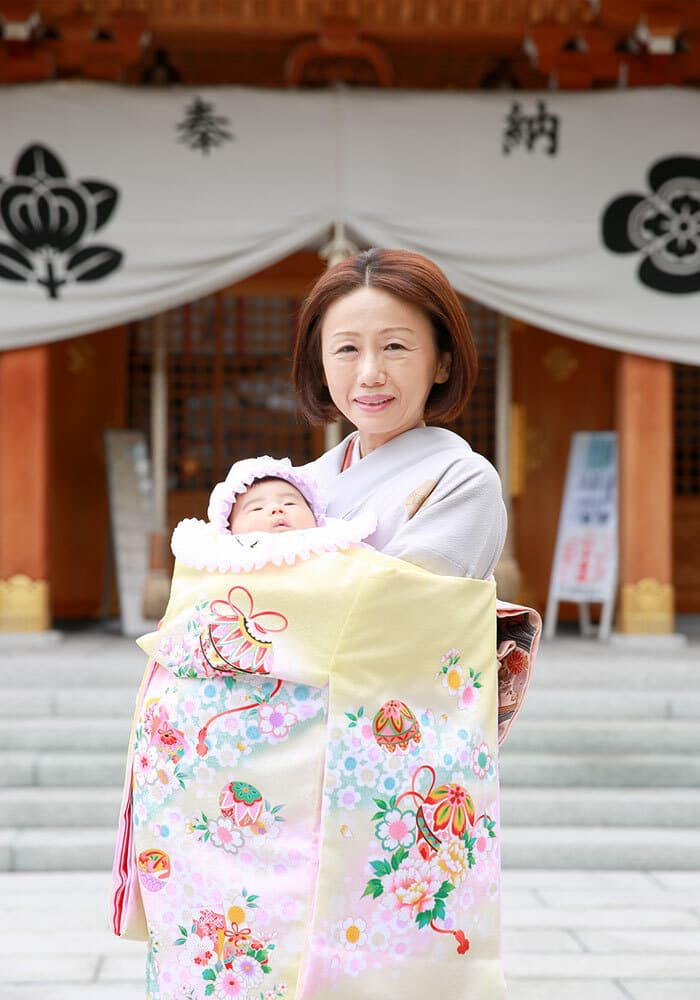 岸城神社お宮参り出張撮影