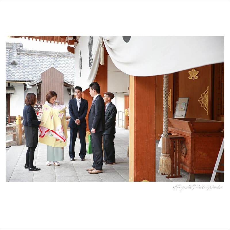 岸城神社お宮参り出張撮影