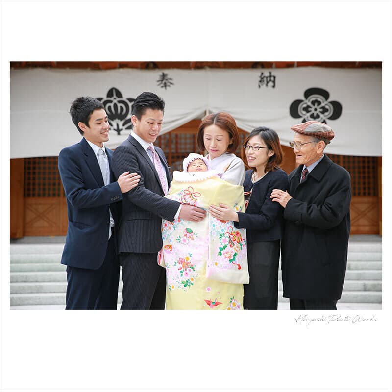 岸城神社お宮参り出張撮影