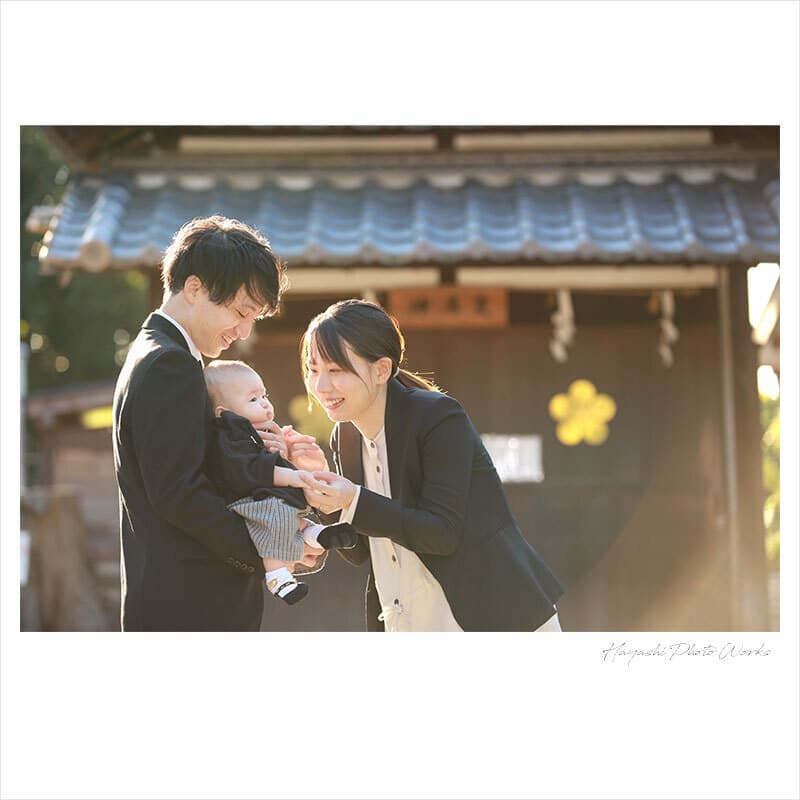 上宮天満宮お宮参り出張撮影