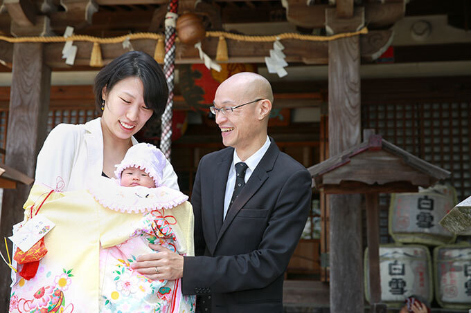 箕面市の西江寺お宮参り出張撮影
