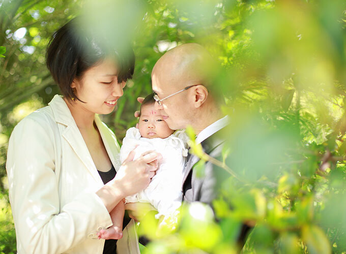 箕面市の西江寺お宮参り出張撮影