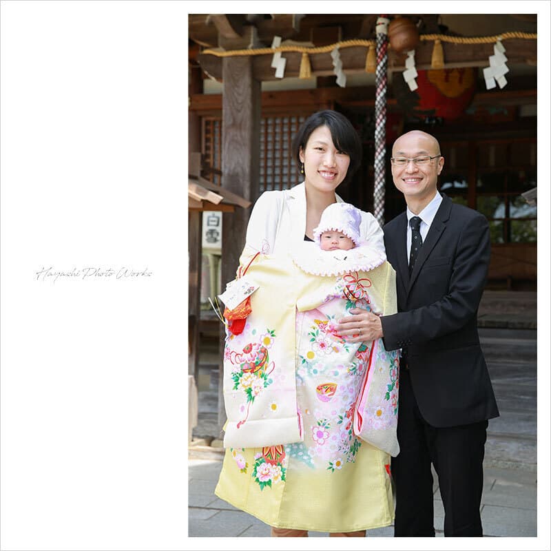 箕面市の西江寺お宮参り出張撮影