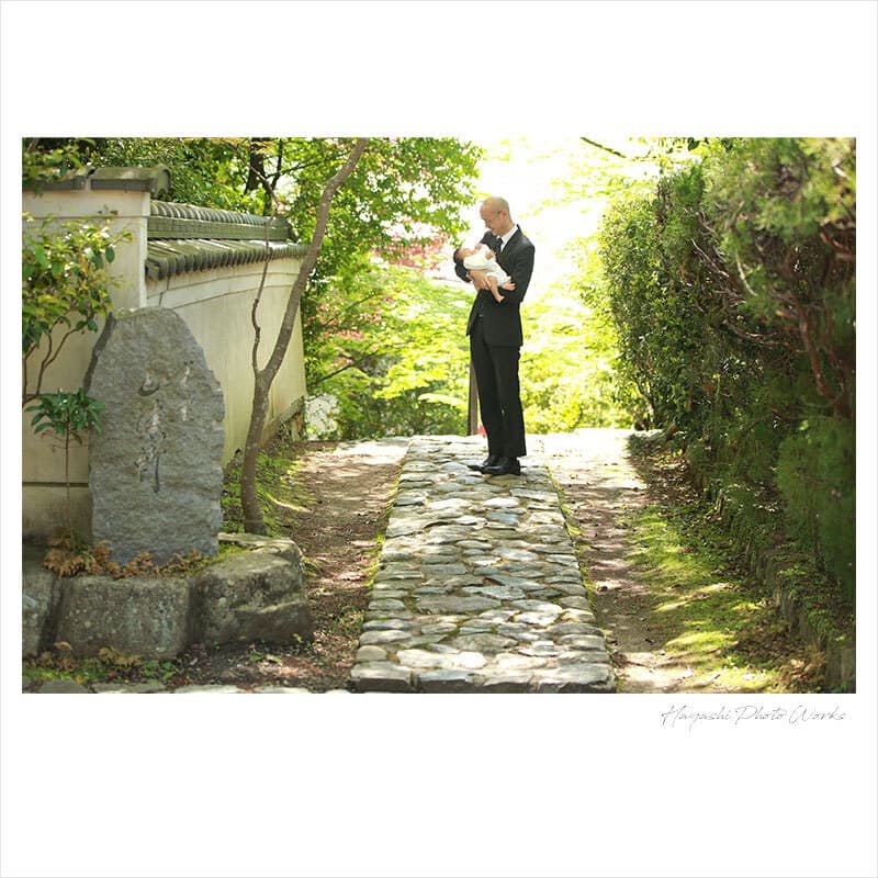 箕面市の西江寺お宮参り出張撮影