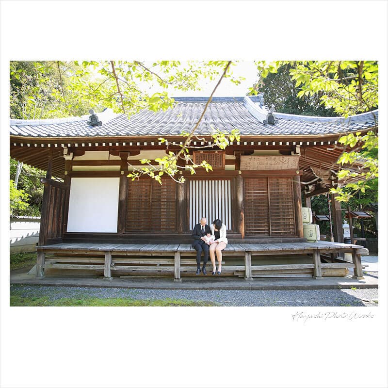 箕面市の西江寺お宮参り出張撮影