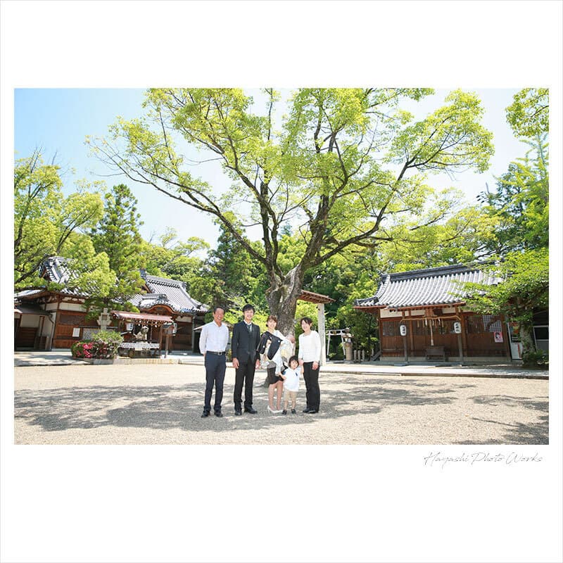 陶荒田神社のお宮参り出張撮影
