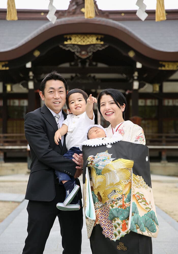  都留彌神社でお宮参り出張撮影