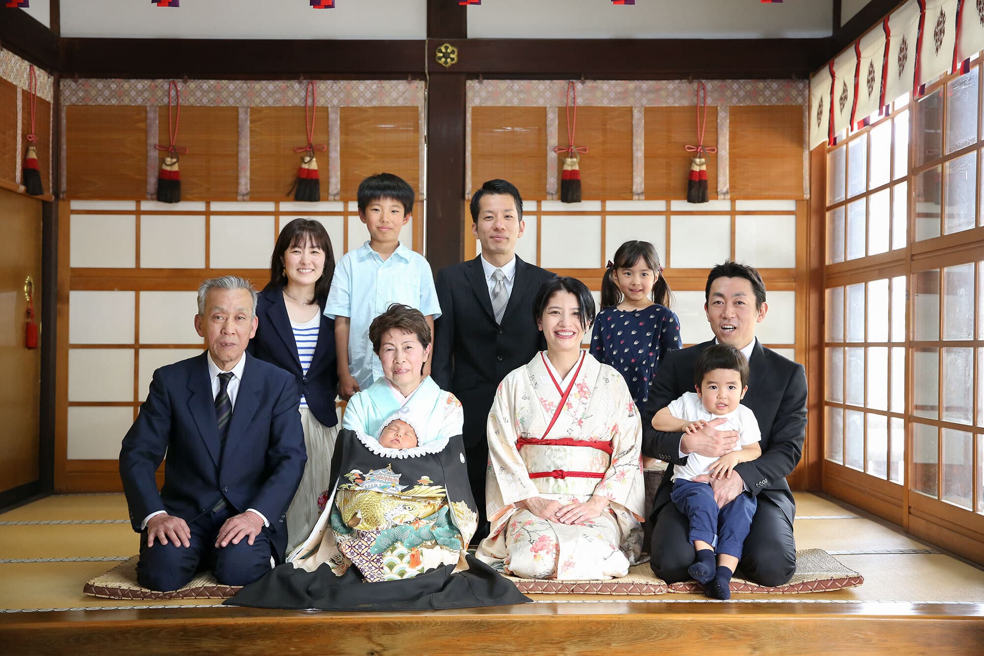  都留彌神社でお宮参り出張撮影