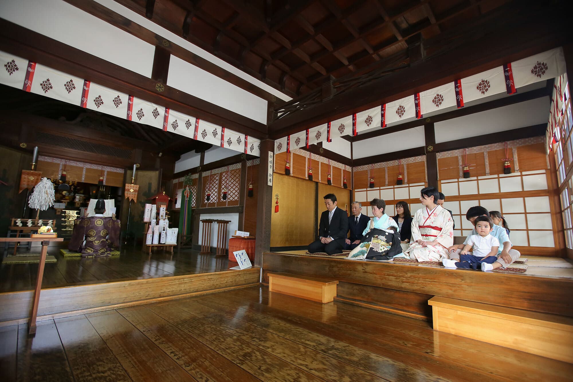  都留彌神社でお宮参り出張撮影