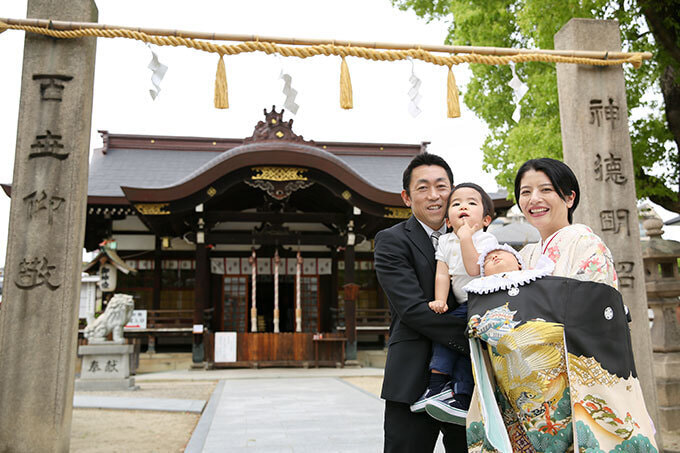 都留彌神社お宮参り出張撮影