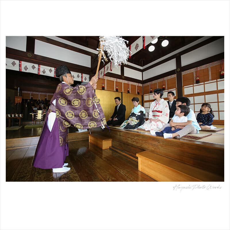 都留彌神社お宮参り出張撮影
