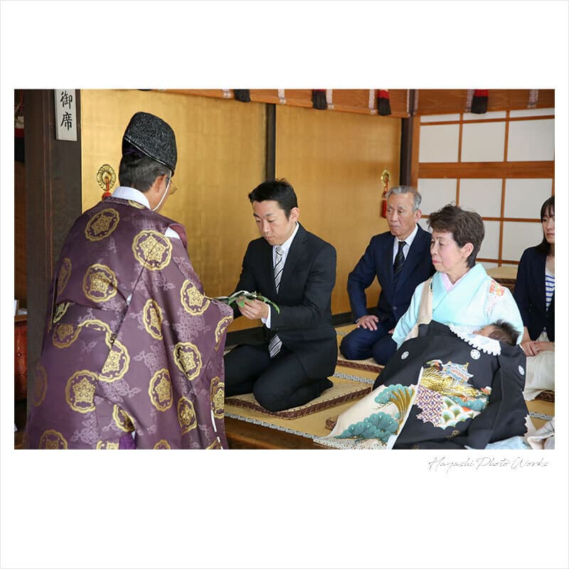 都留彌神社お宮参り出張撮影