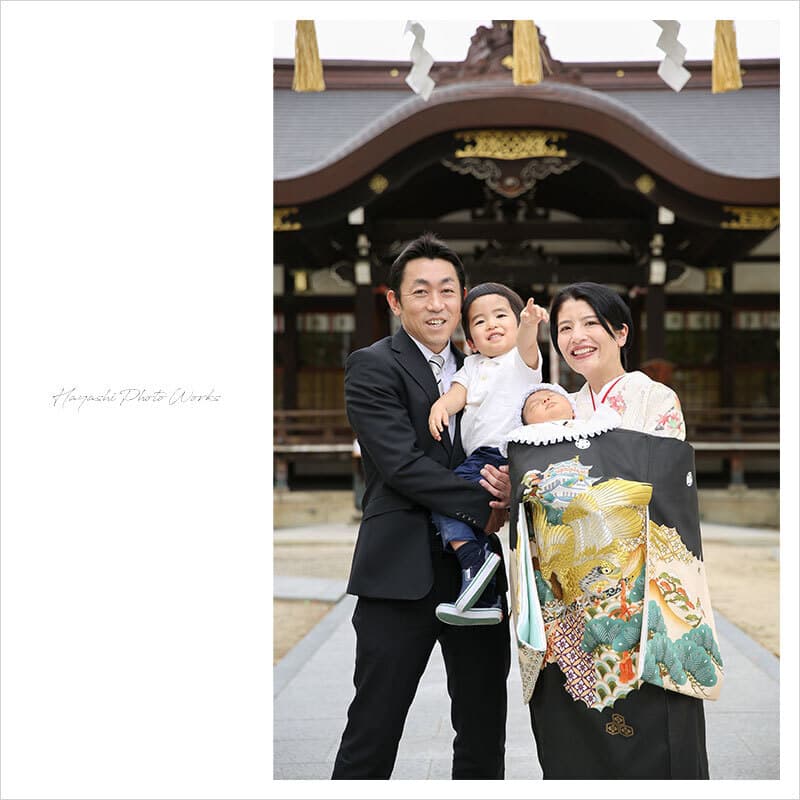 都留彌神社お宮参り出張撮影