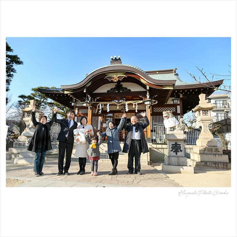 打出天神社のお宮参り出張撮影
