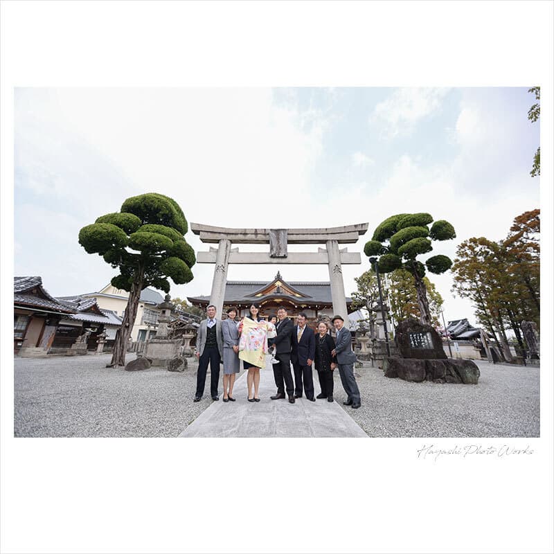 堺市の菅生神社お宮参り出張撮影