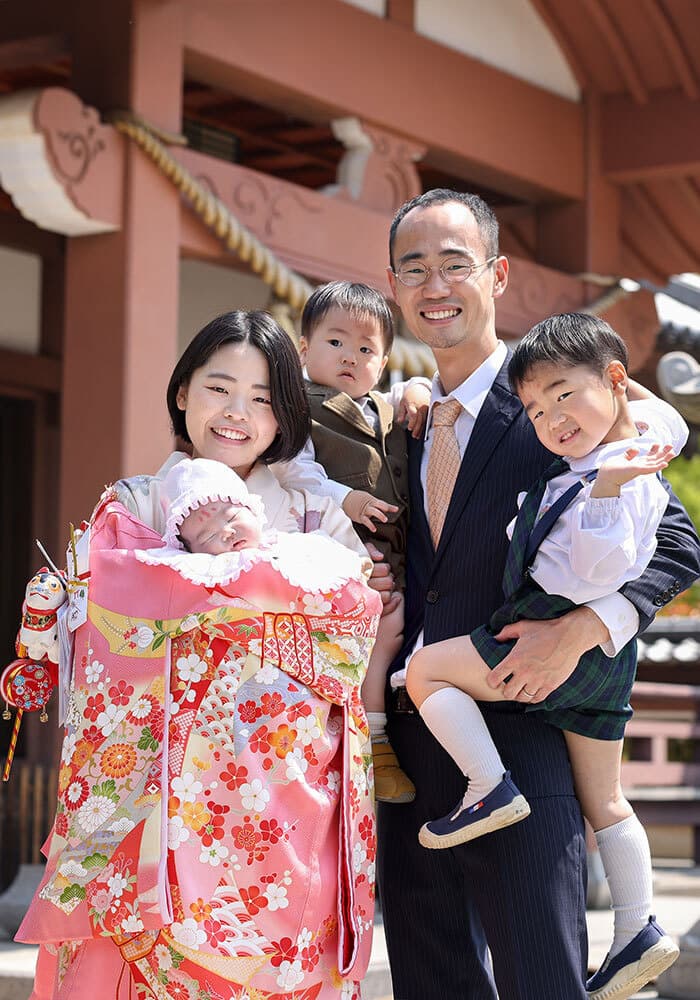 百済王神社お宮参り出張撮影