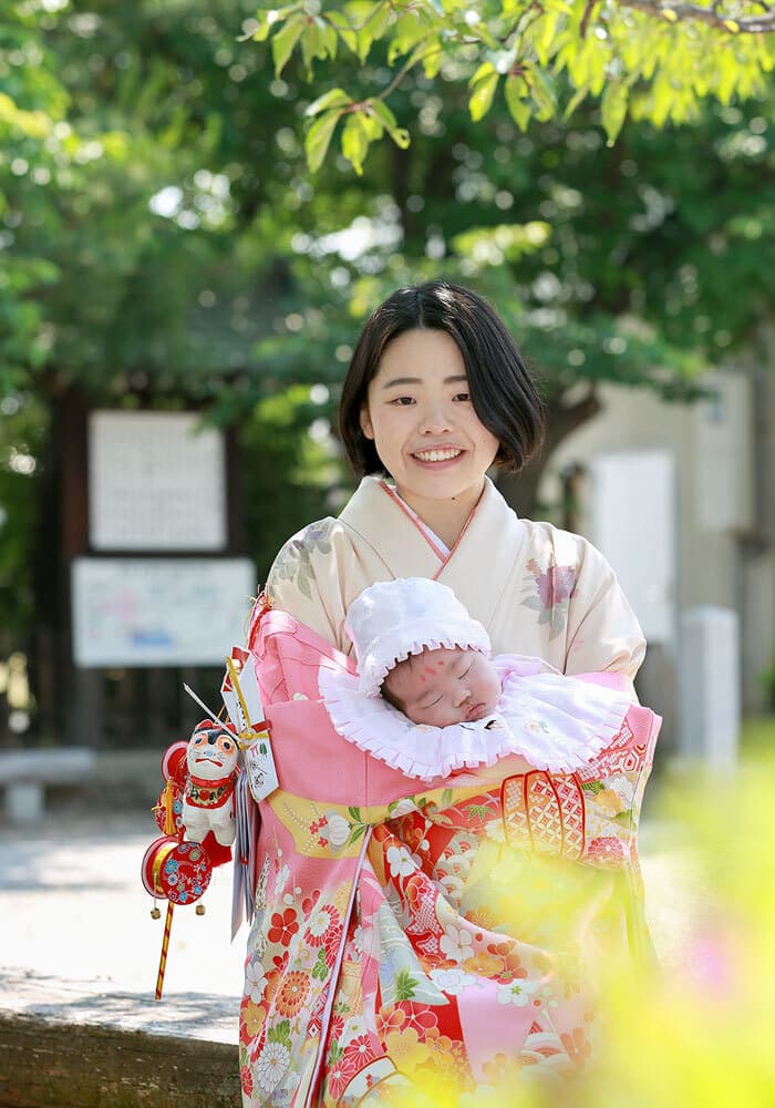 百済王神社お宮参り出張撮影
