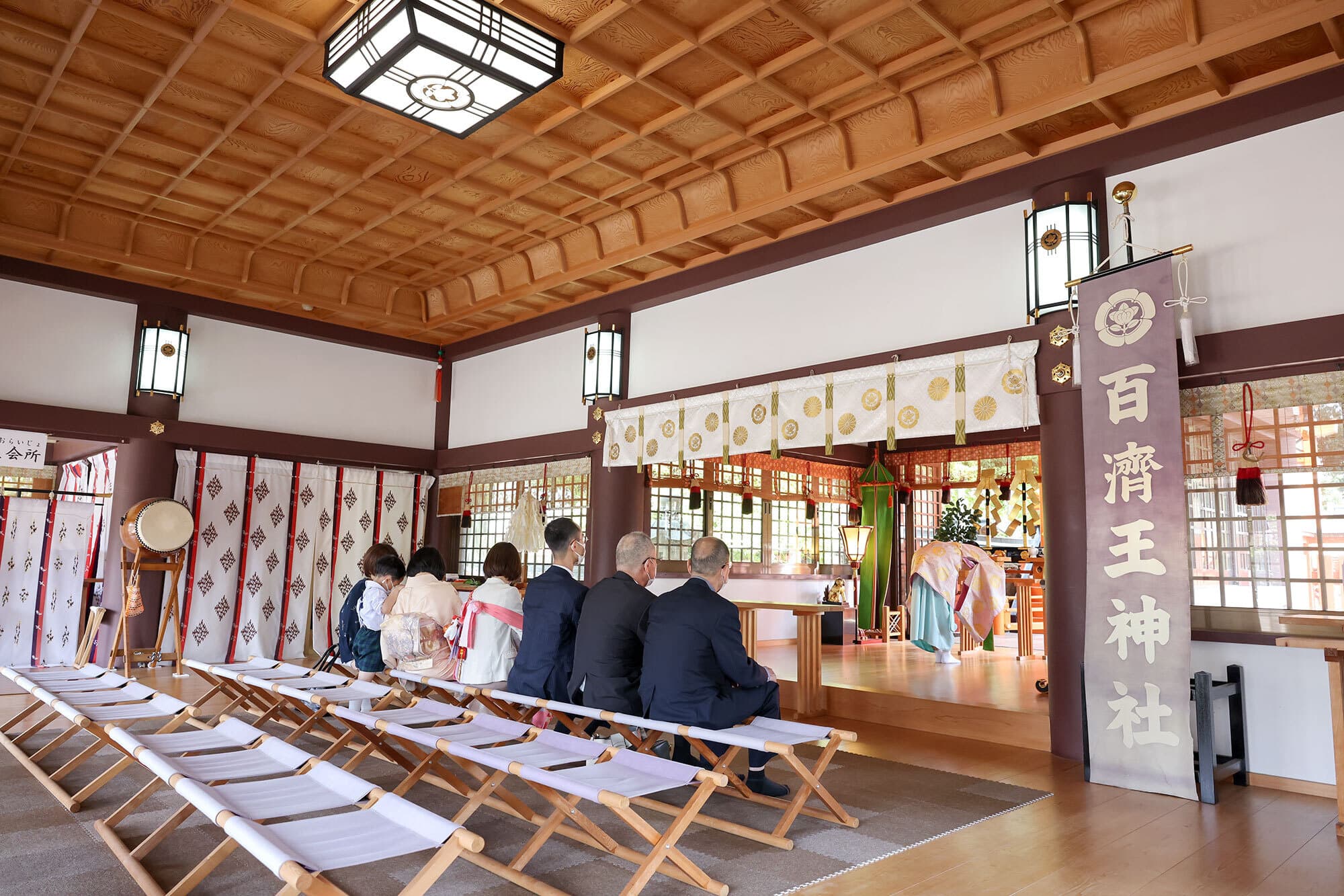 百済王神社お宮参り出張撮影