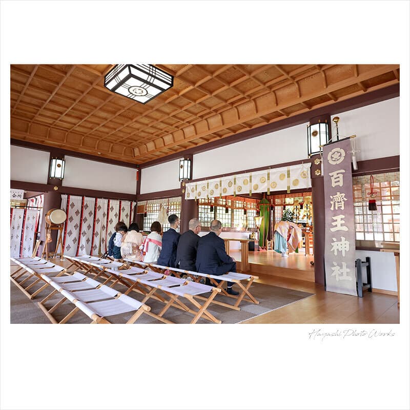 百済王神社お宮参り出張撮影