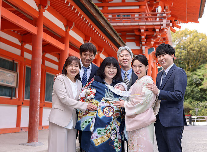 下鴨神社でお宮参り出張撮影