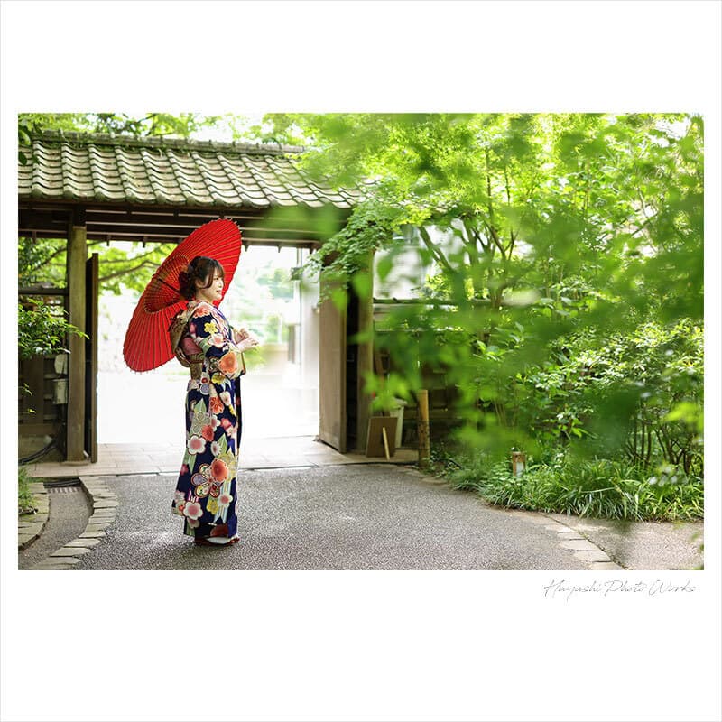 横浜市で振袖ロケーション撮影