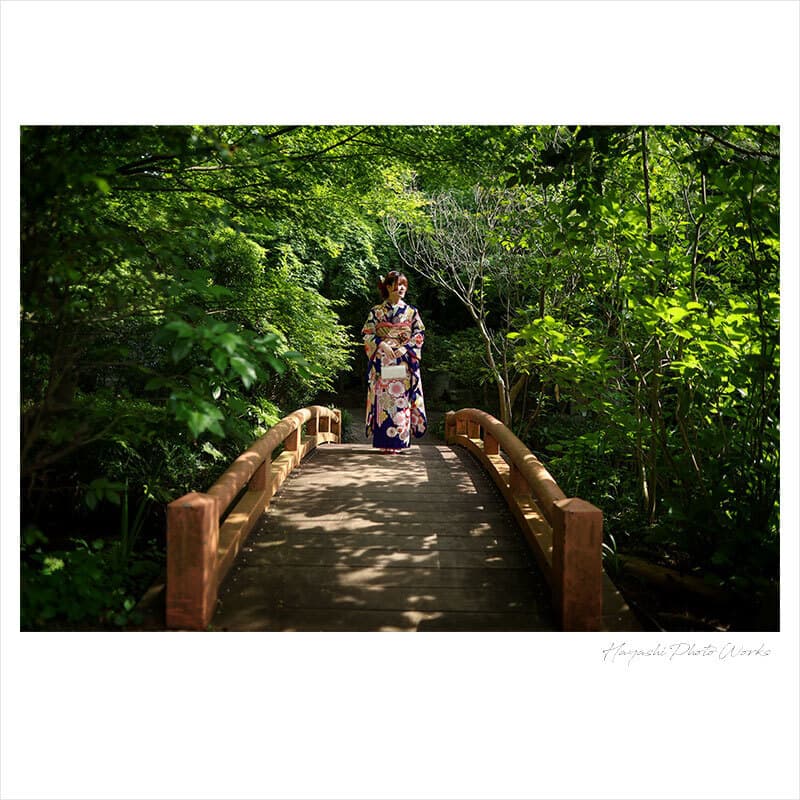 横浜市で振袖ロケーション撮影